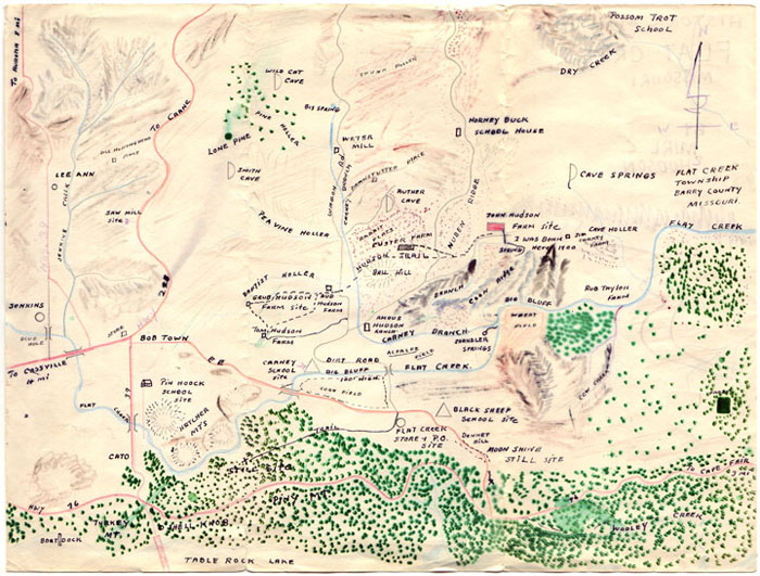 Flat Creek Map